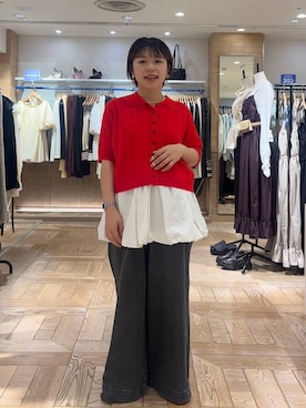 nanamoueさん（レディース・154cm）の夏コーディネート
