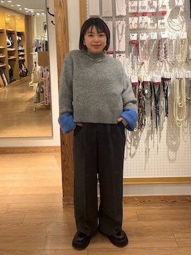 「おでかけ」｜nanamoueさん（レディース・154cm）の冬コーディネート