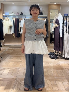 nanamoueさん（レディース・154cm）の夏コーディネート
