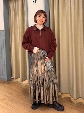 nanamoueさん(レディース・154cm)の冬コーディネート