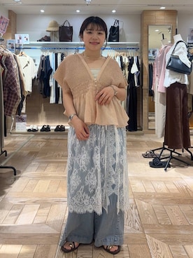 nanamoueさん（レディース・154cm）の夏コーディネート