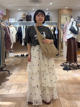 nanamoueさん(レディース・154cm)の夏コーディネート