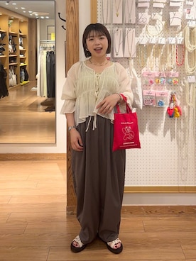 nanamoueさん（レディース・154cm）の夏コーディネート