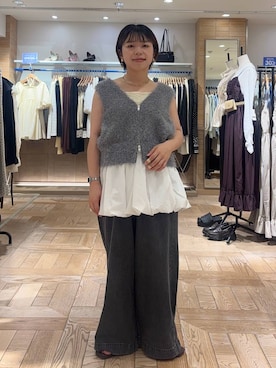 nanamoueさん（レディース・154cm）の夏コーディネート