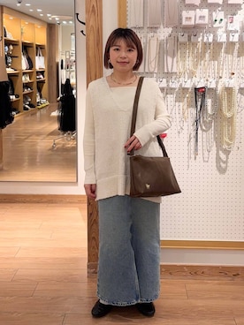 「LOWRYS FARM（ローリーズファーム）のＣＯＮＥ／アシメタイトスカート　252608（スカート）」を使った、nanamoueさん（レディース・154cm）の春コーディネート