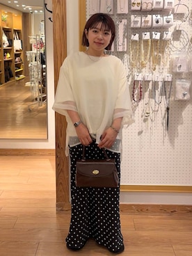 nanamoueさん（レディース・154cm）の夏コーディネート