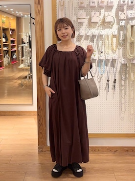 「新作」｜「アイテム（サンダル）」を使った、nanamoueさん（レディース・154cm）の夏コーディネート