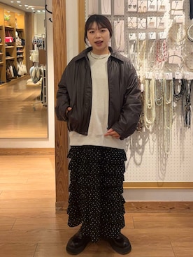 nanamoueさん（レディース・154cm）の秋コーディネート