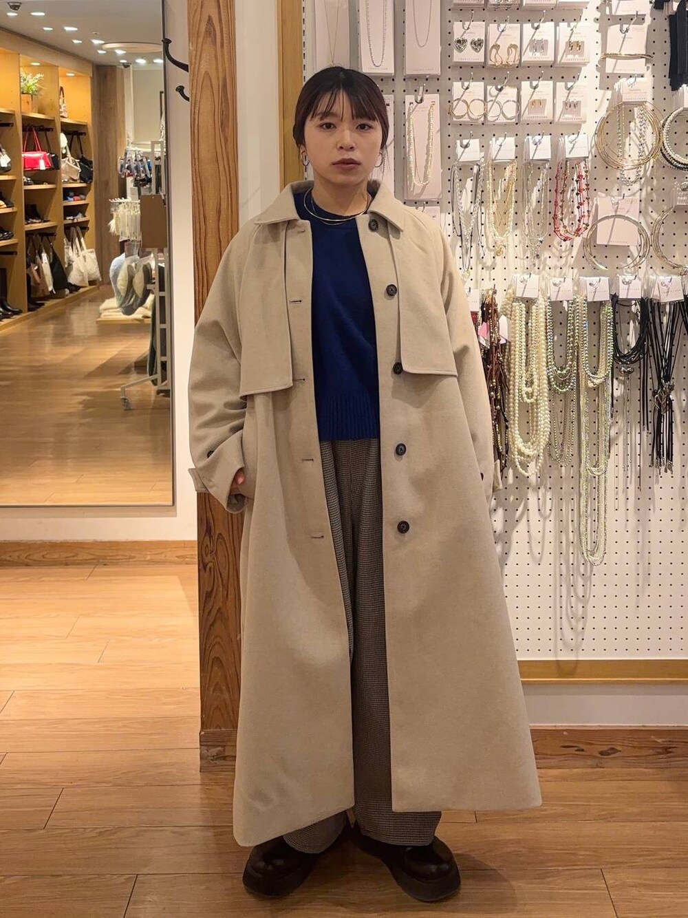 nanamoue(LOWRYS FARM エスパル福島)|LOWRYS FARMのステンカラーコートを使ったコーディネート - WEAR