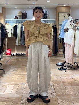 nanamoueさん（レディース・154cm）の夏コーディネート