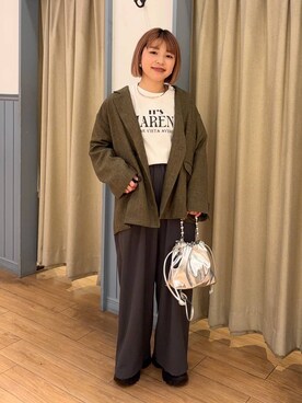 「新作」｜「アイテム（ブーツ）」を使った、nanamoueさん（レディース・154cm）の冬コーディネート