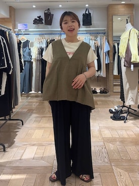 nanamoueさん(レディース・154cm)の夏コーディネート