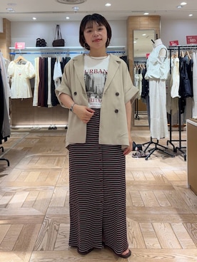 nanamoueさん(レディース・154cm)の夏コーディネート