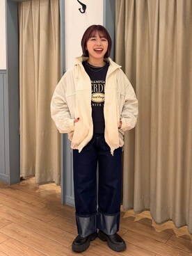 nanamoueさん(レディース・154cm)の冬コーディネート