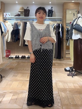 nanamoueさん（レディース・154cm）の夏コーディネート
