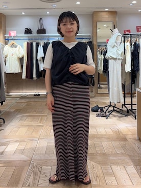 nanamoueさん(レディース・154cm)の夏コーディネート