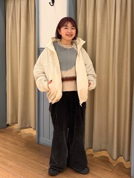 nanamoueさん(レディース・154cm)の冬コーディネート