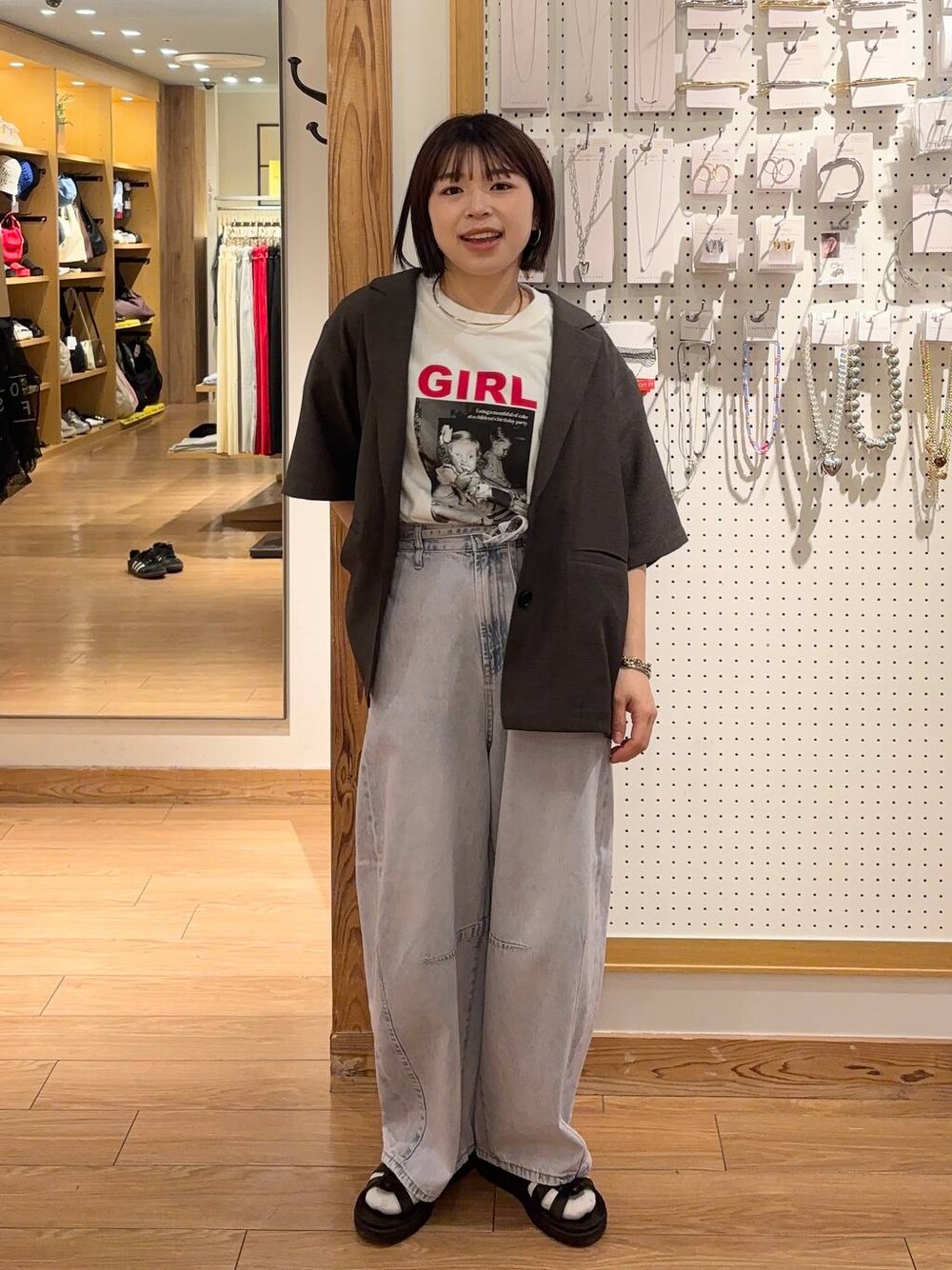 nanamoue(LOWRYS FARM エスパル福島)|LOWRYS FARMのテーラードジャケットを使ったコーディネート - WEAR