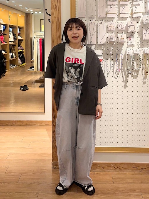 nanamoue(LOWRYS FARM エスパル福島)|LOWRYS FARMのテーラードジャケットを使ったコーディネート - WEAR