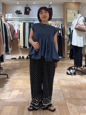 nanamoueさん（レディース・154cm）の夏コーディネート