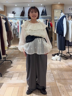 nanamoueさん（レディース・154cm）の春コーディネート