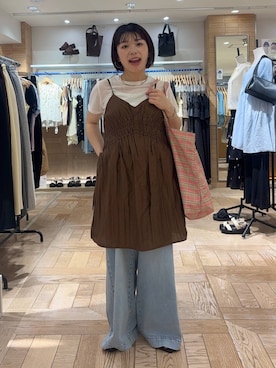 nanamoueさん（レディース・154cm）の夏コーディネート