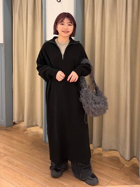 nanamoueさん(レディース・154cm)の冬コーディネート