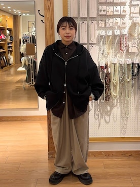 nanamoueさん（レディース・154cm）の秋コーディネート