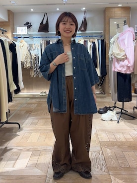 nanamoueさん（レディース・154cm）の春コーディネート