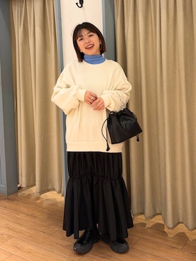 nanamoueさん（レディース・154cm）の秋コーディネート