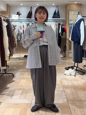 nanamoueさん（レディース・154cm）の春コーディネート