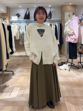 nanamoueさん（レディース・154cm）の春コーディネート