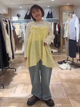 nanamoueさん（レディース・154cm）の春コーディネート