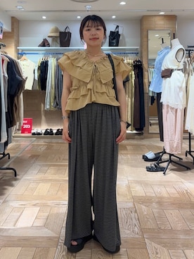 nanamoueさん（レディース・154cm）の夏コーディネート