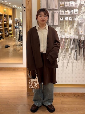 nanamoueさん（レディース・154cm）の秋コーディネート