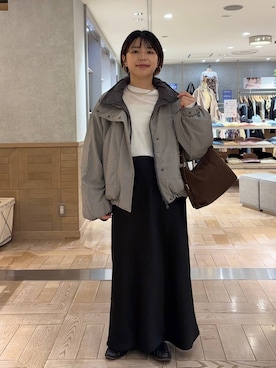 「LOWRYS FARM（ローリーズファーム）のアイテム（ハンドバッグ）」を使った、nanamoueさん（レディース・154cm）の秋コーディネート