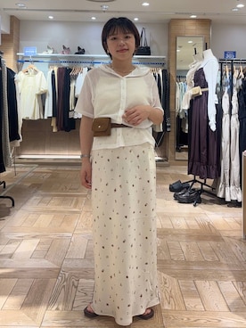 nanamoueさん（レディース・154cm）の夏コーディネート
