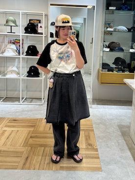 「Ray BEAMS（レイビームス）のアイテム」を使った、しわしわさん（レディース・163cm）の夏コーディネート