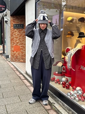 「arth（アース）のアイテム」を使った、しわしわさん（レディース・163cm）の冬コーディネート