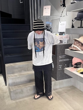 「FREAK'S STORE（フリークスストア）のアイテム」を使った、しわしわさん（レディース・163cm）の夏コーディネート
