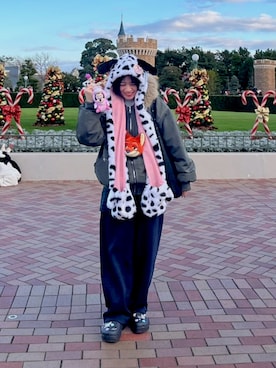 「crocs（クロックス）のアイテム」を使った、しわしわさん（レディース・163cm）の冬コーディネート