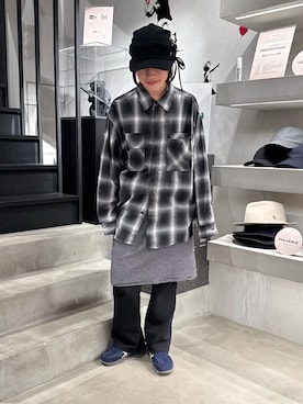 「OVERRIDE（オーバーライド）のアイテム」を使った、しわしわさん（レディース・163cm）の春コーディネート