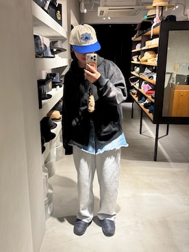 「アイテム（スリッポン）」を使った、しわしわさん（レディース・163cm）の秋コーディネート