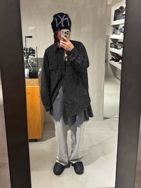 「アイテム（サロペット/オーバーオール）」を使った、しわしわさん（レディース・163cm）の秋コーディネート