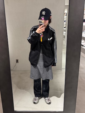 「STARTER（スターター）のアイテム」を使った、しわしわさん（レディース・163cm）の春コーディネート