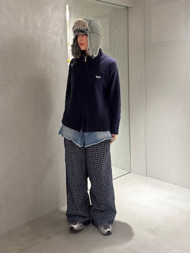 「アイテム（パンツ）」を使った、しわしわさん（レディース・163cm）の冬コーディネート