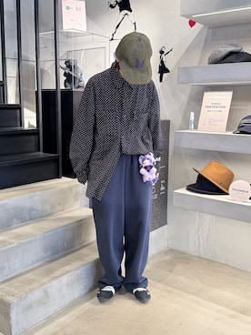 「Needles（ニードルス）のアイテム（帽子）」を使った、しわしわさん（レディース・163cm）の冬コーディネート