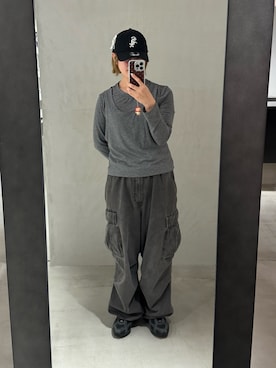 「H&M（エイチ・アンド・エム）のアイテム（トップス）」を使った、しわしわさん（レディース・163cm）の秋コーディネート