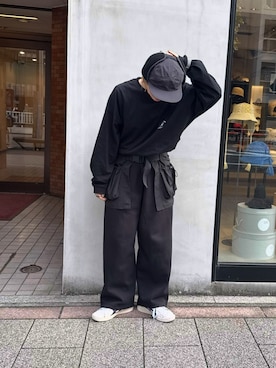 「UNIQLO（ユニクロ）のアイテム（スウェットパンツ）」を使った、しわしわさん（レディース・163cm）の秋コーディネート
