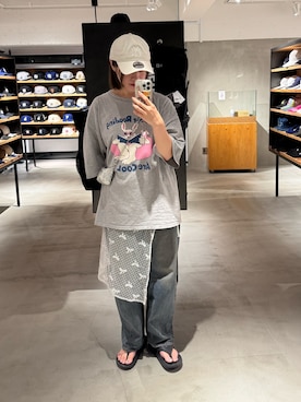 「チュールスカート」｜「アイテム（パンツ）」を使った、しわしわさん（レディース・163cm）の夏コーディネート